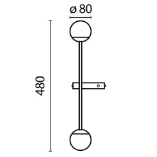 Настенный светильник (бра) Touch 3000К 10Вт, MOD285WL-L10BS3K
