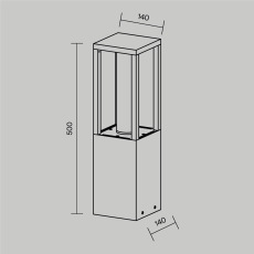 Ландшафтный светильник Expo 3000К 12Вт IP65, O480FL-L12B3K