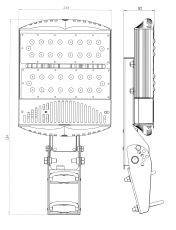 Светодиодный светильник ЛСП 2х36 GL-STREET N 60 (5000)
