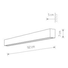 Настенный светильник Nowodvorski Straight Wall Led M 7564