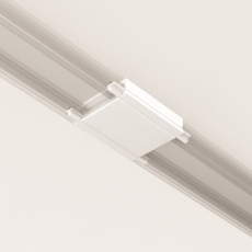 Коннектор питания прямой Radity белый, TRA084C-11W