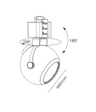 Трековый светильник ЭРА TR35-GU10 WH Б0053295