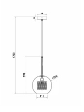 Подвесной светильник Bogota FR8018PL-01N