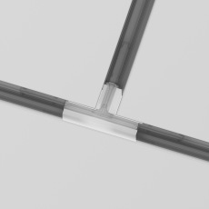 Коннектор Т-образный Gravity встраиваемый белый, TRA010CT-42W