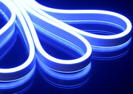 Гибкий Неон Rich LED, двухсторонний, синий, 8*16 мм, 220 В, 50 м, RL-FX816D-120-220V-B/B