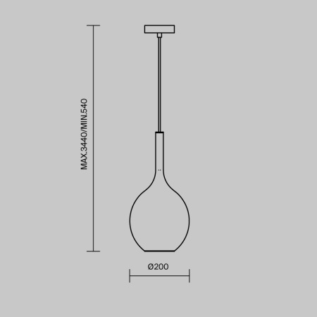Подвесной светильник Duality E27х1, MOD271PL-01B3