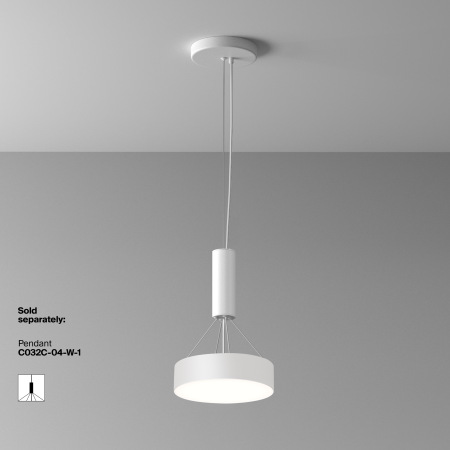 Потолочный светильник Zon 4000K 24W 120°, C032CL-24W4K-RD-W