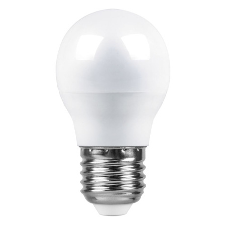 Лампа светодиодная, (7W) 230V E27 6400K G45, LB-95