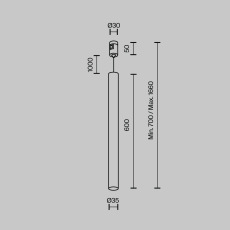 Трековый подвесой светильник Focus Led Flarity 3000K 5Вт 60°, TR156-1-5W3K-BS