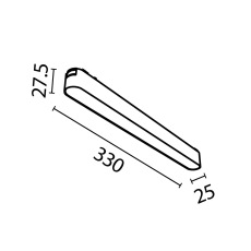 Трековый светильник Basis Radity 3000K 18Вт 120°, TR080-1-18W3K-B