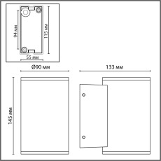 7142/12WL Настенный светильник Odeon Light NATURE IP65 LED 12W Ra80 515Лм 60° 3000K 85-265V LONG 7142/12WL Настенный светильник Odeon Light NATURE IP65 LED 12W Ra80 515Лм 60° 3000K 85-265V LONG
