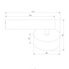 Светодиодный спот Eurosvet Tint 20126/1 LED белый