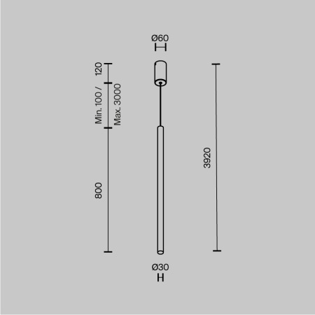 Подвесной светильник Pro Extra 3000-4000К 6Вт, MOD160PL-L6BK