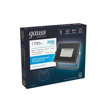 фото Прожектор светодиодный Gauss Qplus 20W 6500К 690511320