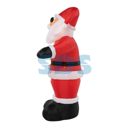 3D фигура надувная "Дед Мороз приветствует",  размер 150 см,  внутренняя подсветка 4 LED,  компрессор с адаптером 12В,  IP 65 NEON-NIGHT