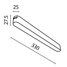 Трековый светильник Basis Radity 4000K 18Вт 120°, TR080-1-18W4K-B