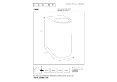 Уличный настенный светильник Lucide Zaro 69801/02/31