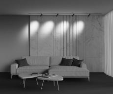 Трековый светильник Focus Zoom Exility 2700K 12Вт 15-50°, TR211-1-12W2.7K-Z-B