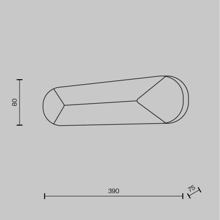 Настенный светильник (бра) Motion 3000К 8Вт, MOD276WL-L8W3K