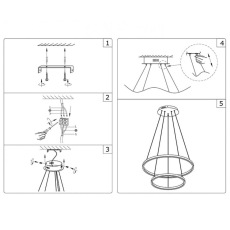 Подвесной светодиодный светильник Kink Light Тор 08219,01A(4000K)