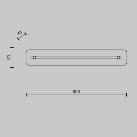 Настенный светильник (бра) Maya 3000К 17Вт, P091WL-L13CH3K