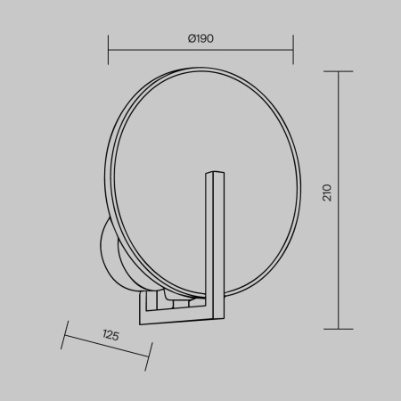 Настенный светильник (бра) Marmo E14х1 40Вт MOD099WL-01G2