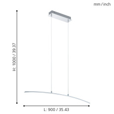 Подвесной светодиодный светильник Eglo Lasana 32048