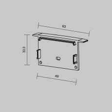 Комплект заглушек (для профиля ALM-6332-S-2M) 2 шт.