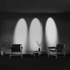 Встраиваемый светильник Lens 12Вт 3000К 70°, DL105-12W3K-B