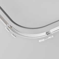 Коннектор радиусный R300 Exility встраиваемый белый, TRA044-angle-W