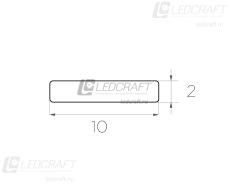 Алюминиевая пластина для ленты LC-AP-0210-2 anod