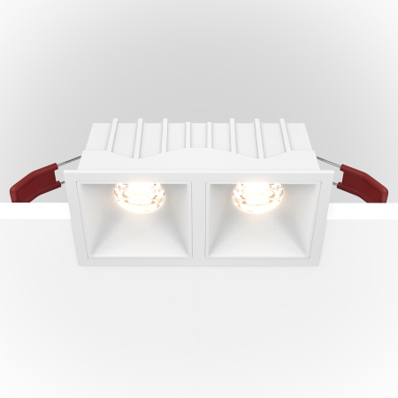 Встраиваемый светильник Alfa LED 3000K 2x10Вт 36° DL043-02-10W3K-SQ-W