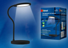 Настольная лампа Uniel TLD-553 Black/LED/400Lm/4500K/Dimmer/USB UL-00003339