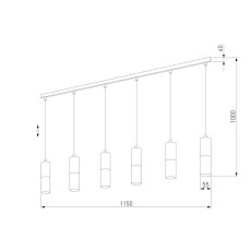 Подвесной светильник TK Lighting 4358 Elit White