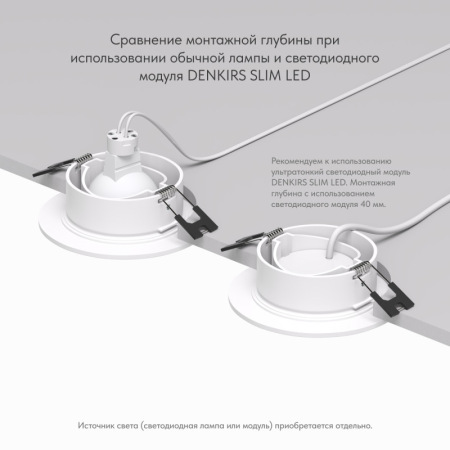 Точечный встраиваемый светильник Denkirs DK3029-WH