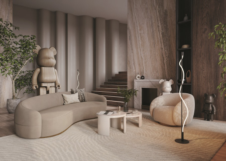 Напольный светильник (торшер) Tau 3000К 15Вт MOD166FL-L15B3K