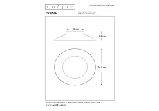 Потолочный светодиодный светильник Lucide Foskal 79177/12/01