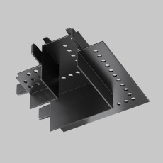 Коннектор угловой Radity встраиваемый черный TRA084CL-12B