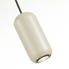 5060/1G PENDANT ODL24 449 цвет слонов.кости/черный/металл Подвес GU10 LED 4W COCOON